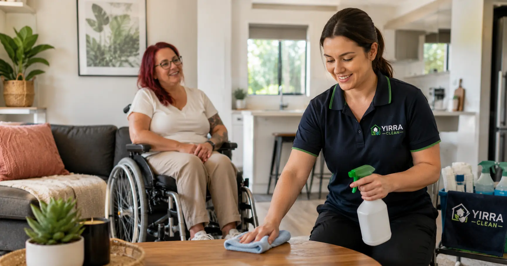 NDIS cleaning support by Yirra Clean