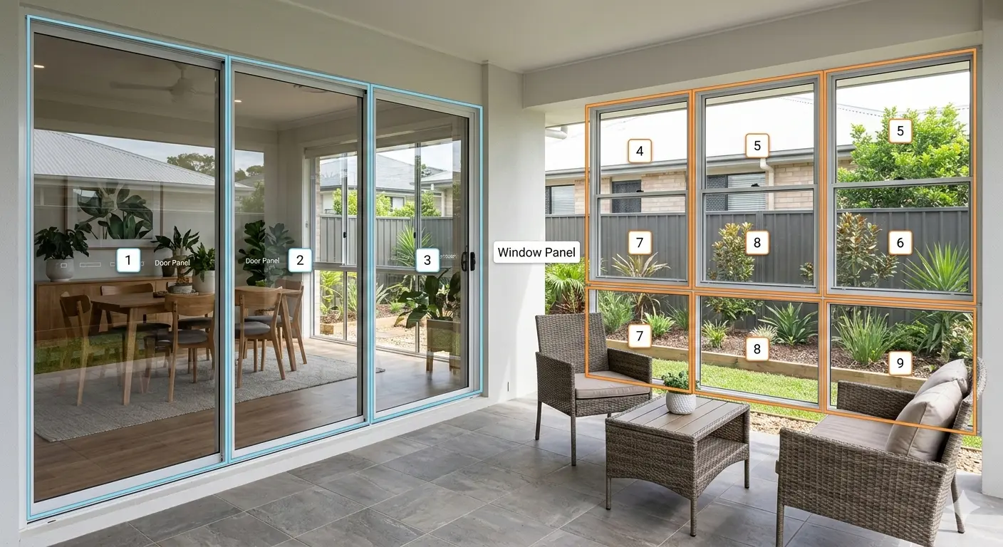 Commercial cleaner caring for large glass panels